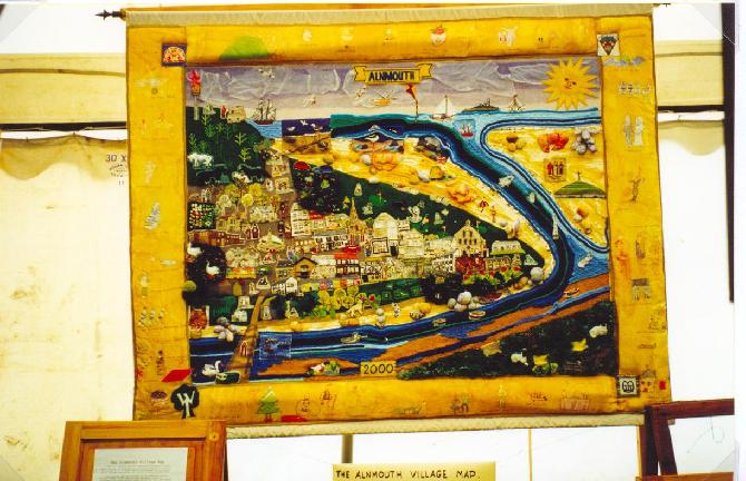 Alnmouth Village Map Tapestry 2000